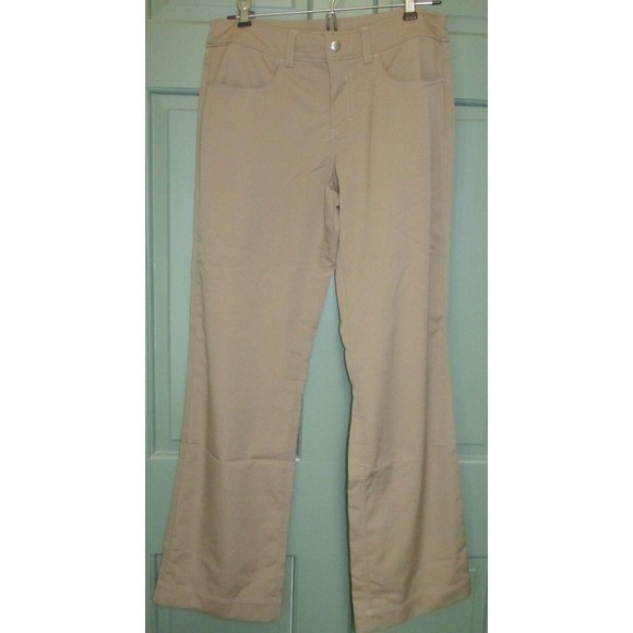 Gaiam Women's Tan Stretch Mid-Rise Straight Leg Athletic Pants Size XS - Picture 1 of 10